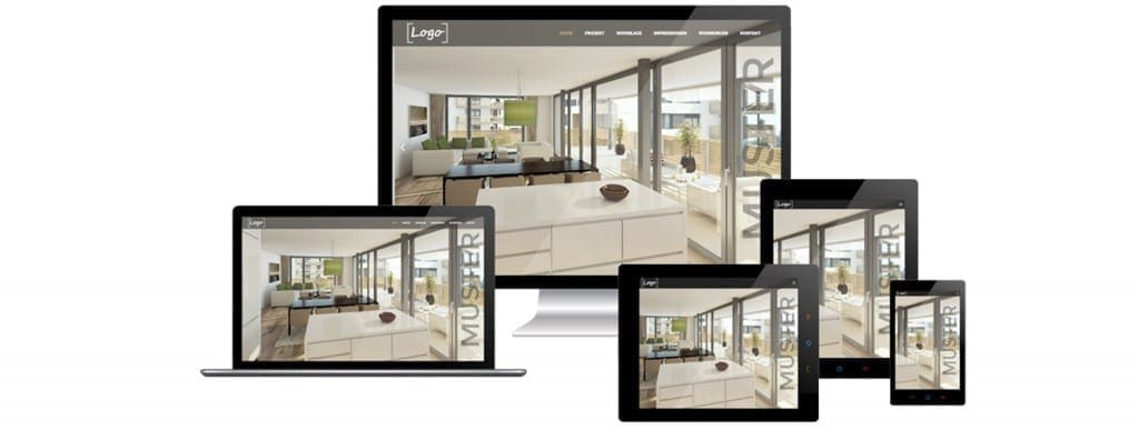 Immobilien Homepage - Website für Makler Responsive Webseiten, Immobilien Projekt-Websites Agentur in Zürich