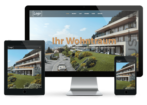 Immobilien Webseite Vorlage 57 Immobilien Homepage für Makler