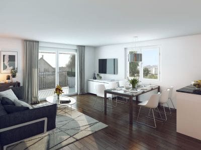 3D Visualisierungen, Architekturvisualisierung, Rendering, Wohnzimmer