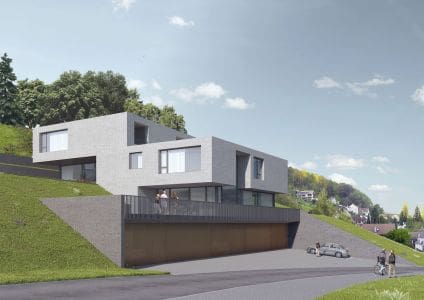 3D Visualisierungen, Terrassenhaus, Wohnungen, Mehrfamilienhaus