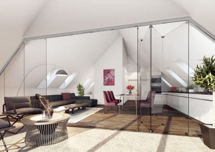 3D Visualisierungen, Architekturvisualisierung, Rendering, Wohnzimmer