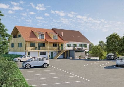 3D-Visualisierung Anbau Haus in Meilen