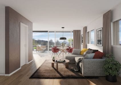 Innenraum Wohnung Rendering Innenraum Wohnung Rendering