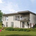 Visualisierung Einfamilienhaus 720 3D Visualisierungen, Häuser, Wohnungen, Einfamilienhaus. Gebäude
