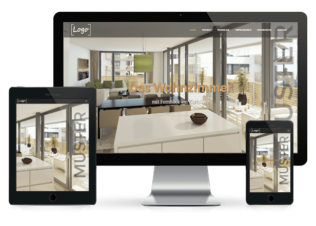 Immobilien Webseite Vorlage 58 Immobilien Homepage für Immo Makler