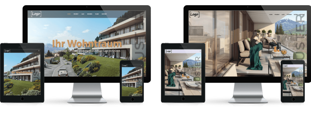 Immobilien Website - Homepage günstig, Webagentur Immobilien Website - Homepage günstig, Webagentur