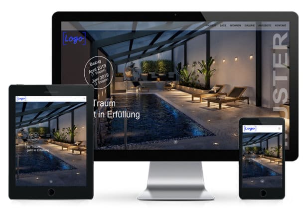 Immobilien Webseite Vorlage 04 STOMEO Visualisierungen Immobilie Website