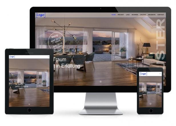 Immobilienmakler Website günstig Projektwebseite für Makler