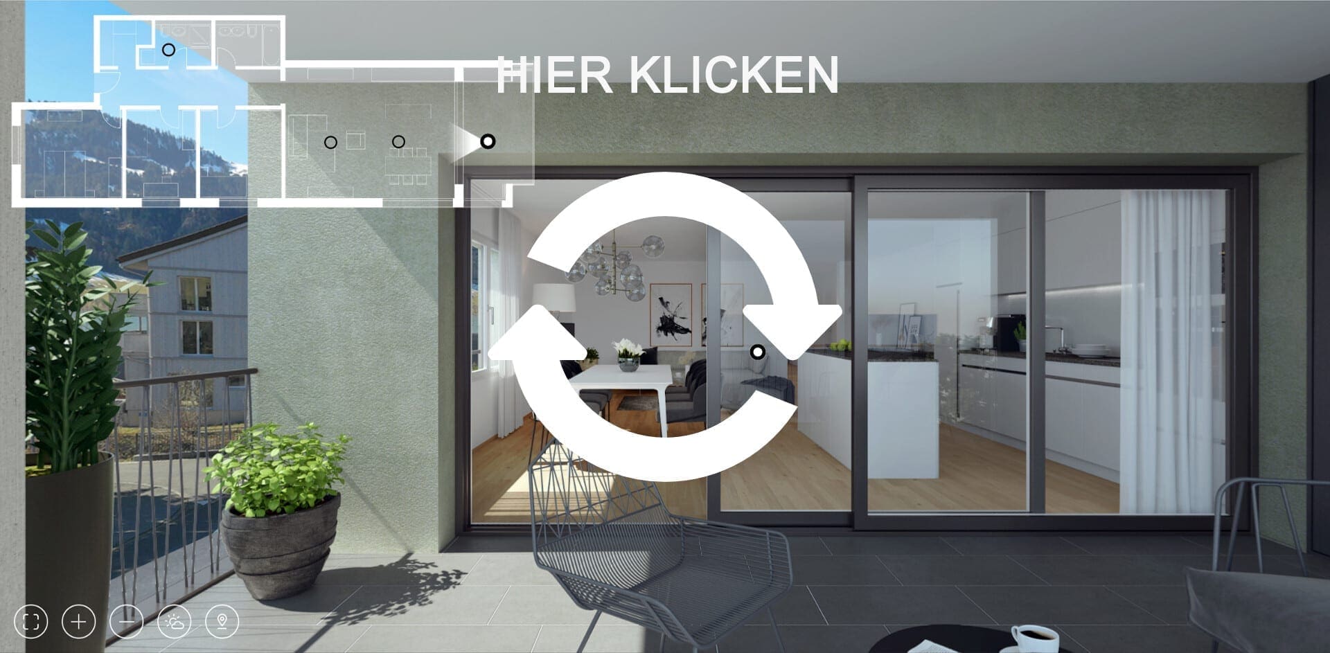 3D Tour Wohnung - 360° Immobilien Virtuelle Realität 3D Tour Wohnung - Virtuelle Realität - Virtual Reality