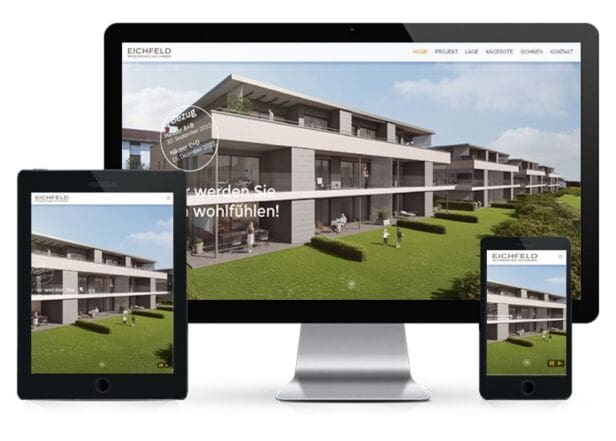 Immobilien Webseite für Erstbezug Webseite für Erstbezug von Immobilien