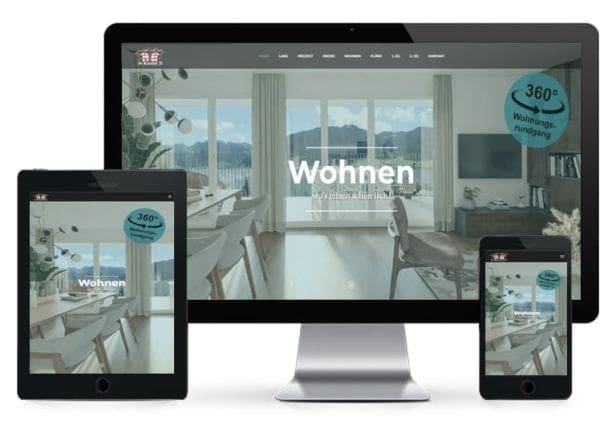 Immobilien Website für die Vermarktung Immobilien Website für die Vermarktung